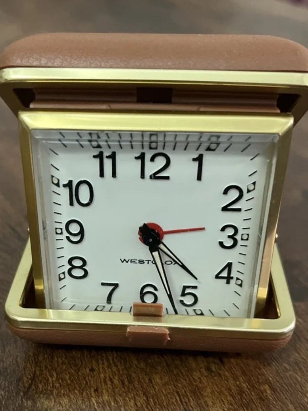 Travel Alarm Clock Tan